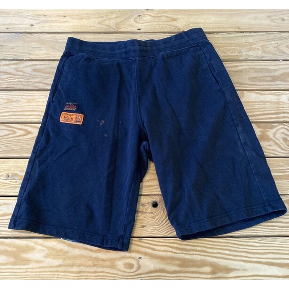Evisu Graphic Sweat Shorts Size Small Men’s Black - Picture 1 of 12